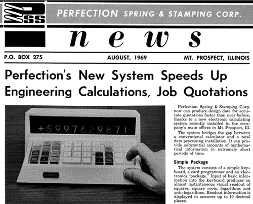 In Retrospect, Perfection Spring & Stamping Leaps With Technology!